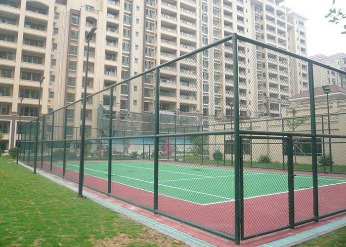 75*75mm cyclone wire Diamond Chain Link Fence For Playground