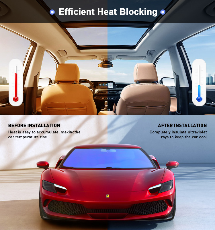 Decorative Solar Film Anti Glare Red Color CR-8065 Chameleon Car Window Film Tint Rainbow