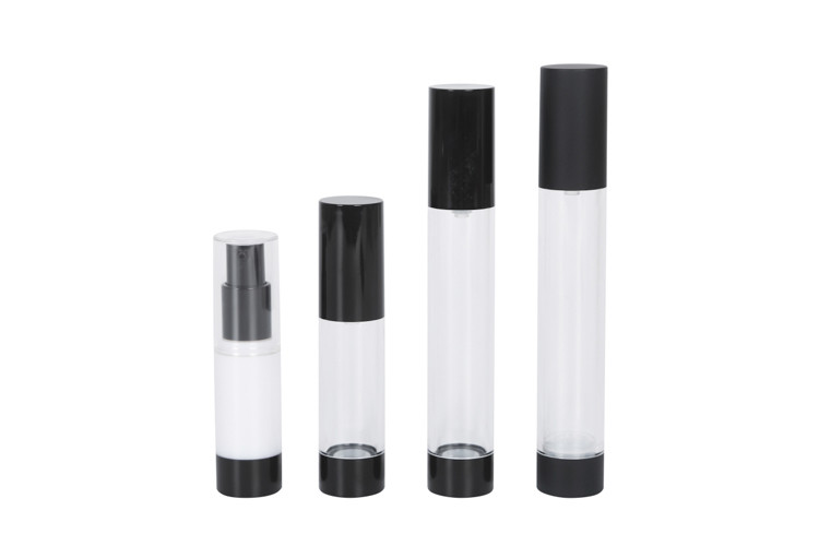 20ml 35ml Airless Vacuum Pump Bottle With Black Cap