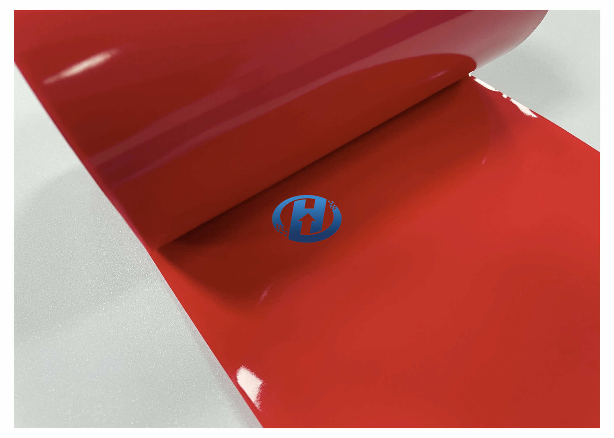 120 μm Red LDPE Film Single Side UV Cured Silicone Coating Film Without Silicone Transfer No Residuals Mainly for Tape
