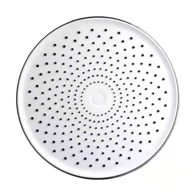 Round Shape Handheld High Pressure Bathroom Hand Held Shower Head With Easy To Clean Silicone Jets