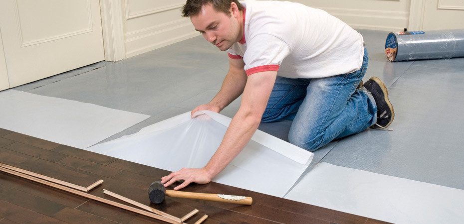 3mm Vapor Proofing Self Adhesive Laminate Flooring Underlayment 110kg/M3