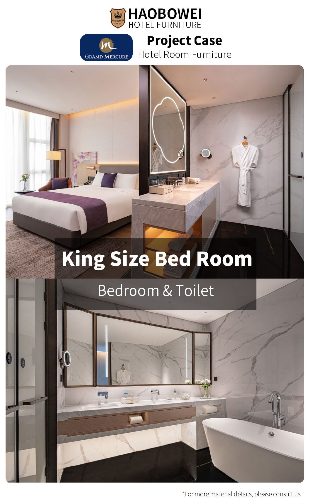 Wholesale Business Hotel Furniture China Luxury King Size Bedroom Set Five Star