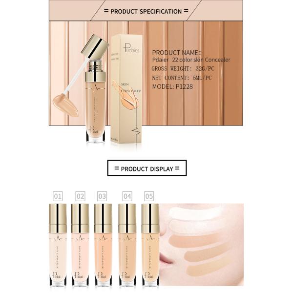 Face Contour Concealer Liquid Waterproof Full Coverage Foundation Corrector Palette Base Professional Makeup For Dark Skin