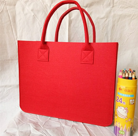 2021Eco-Friendly ladies felt shopping bag women handbag tote bag leisure felt fabric bag promotional custom logo