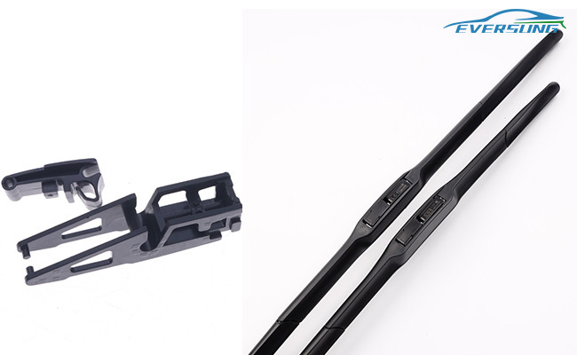 Boneless Car Windscreen Wiper Blades 24 inch Unique U/J Type Wiper Arm