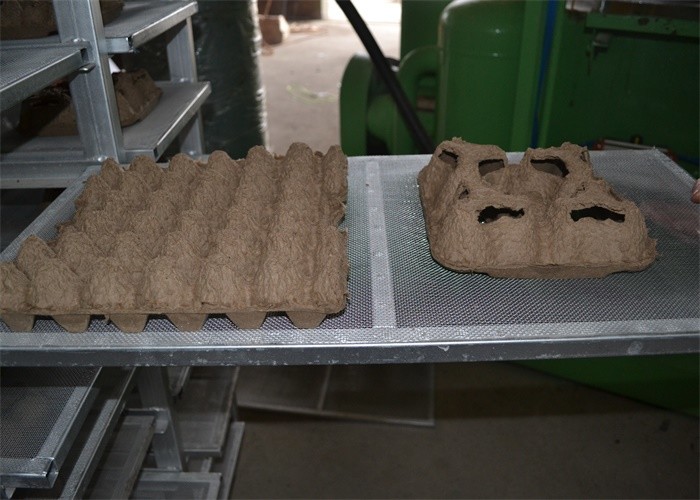 Recycling Waste Paper Egg Tray Manufacturing Machine / Pulp Molding Equipment