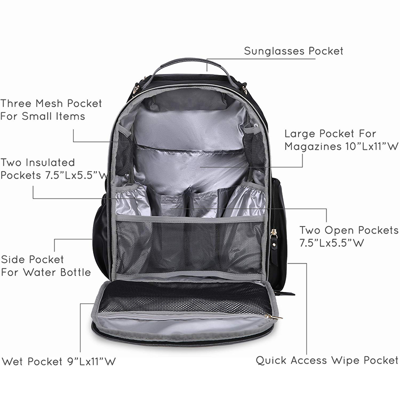 Amazing design new style baby nappy changing bag