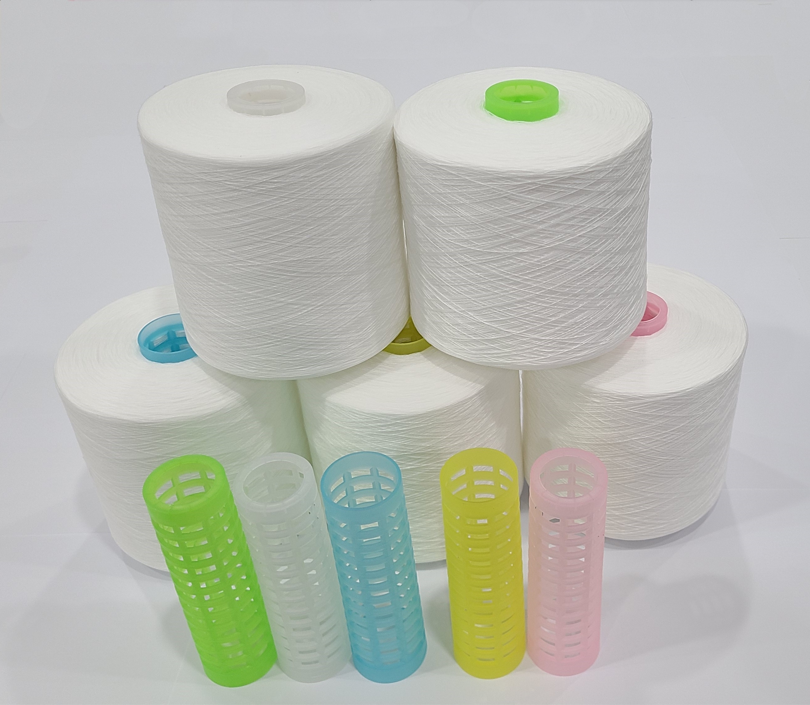 High Quality Polyester Blended Yarn For Durable Soft Weaving Knitting