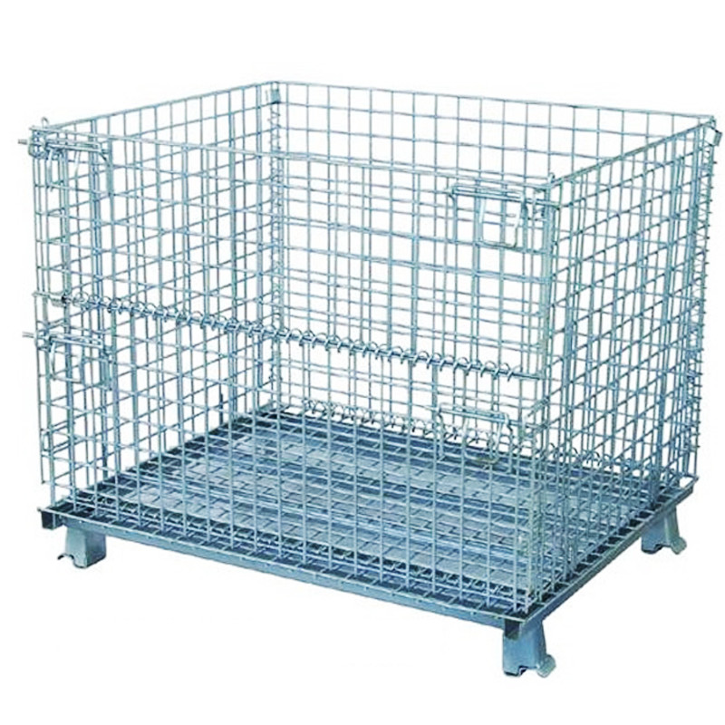 0.6T Pallet Storage Cages Odm Metal Roll Cage With Wheels For Logistics