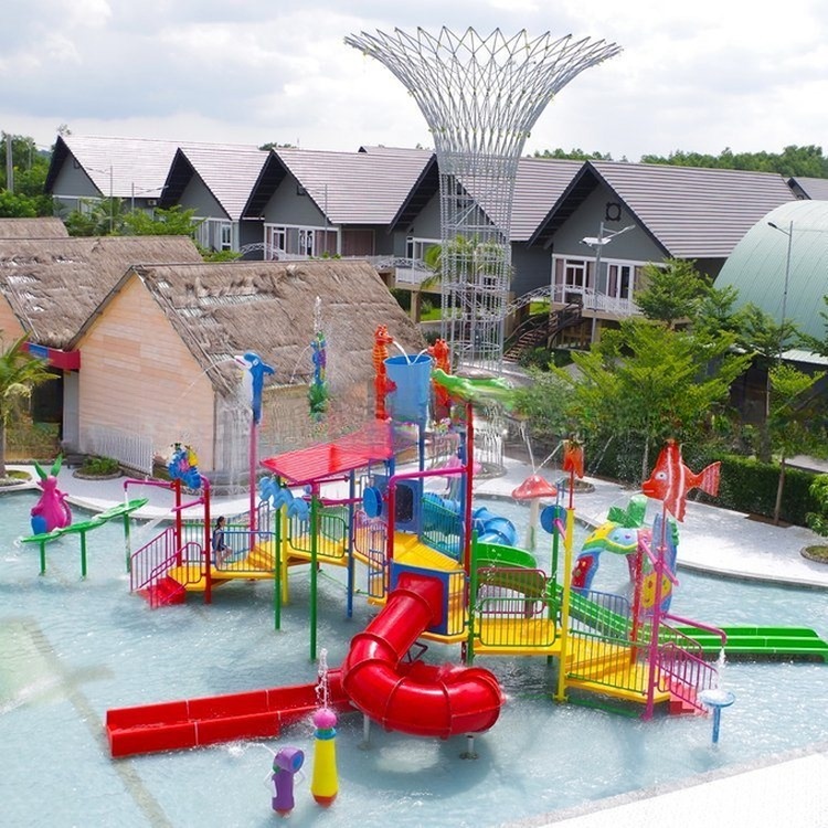 Fiberglass Outdoor Playground Resort Water Park Equipment