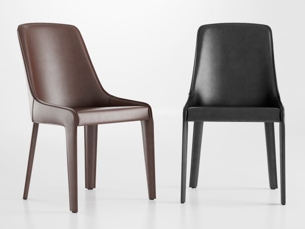 Custom Simple Hotel Restaurant Furniture / Solid Wood Dining Room Chairs