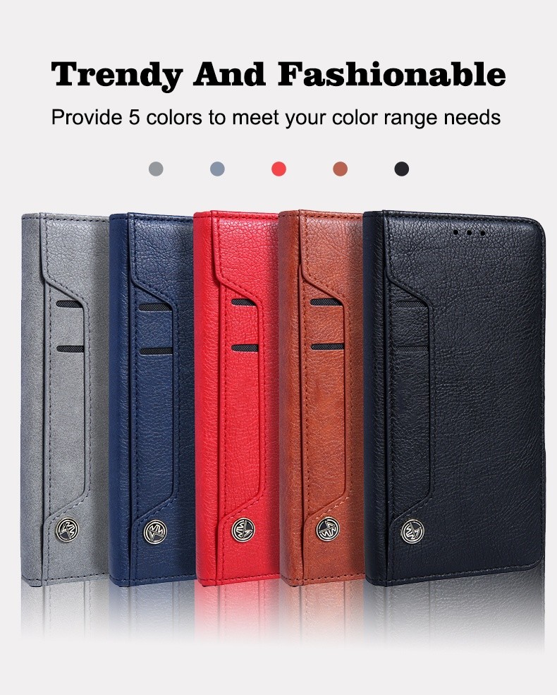 Mobile Cell Phone Leather Cover Card Holder Wallet Leather I Phone Case For IPhone