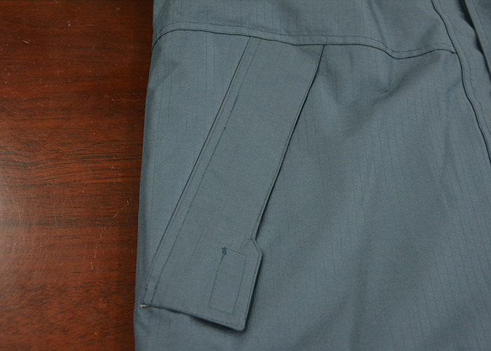 Custom Set Mens Long Work Coat , Construction Industrial Safety Clothing