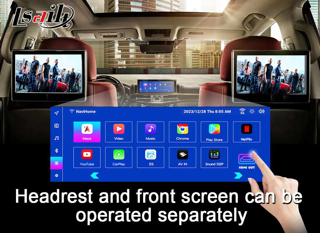 Lsailt CarPlay Android Multimedia Video Interface for Lexus RX RX450H RX300H RX350 Included Android Auto, YouTube