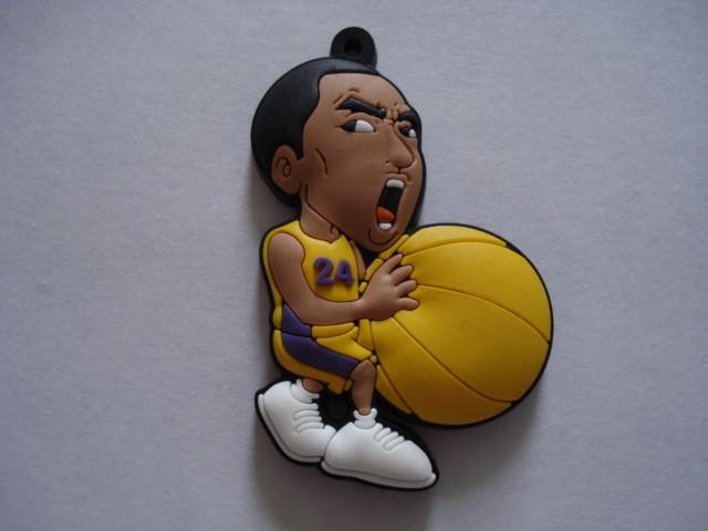 2D Personalized Rubber Keychains , Custom Keychains For Business