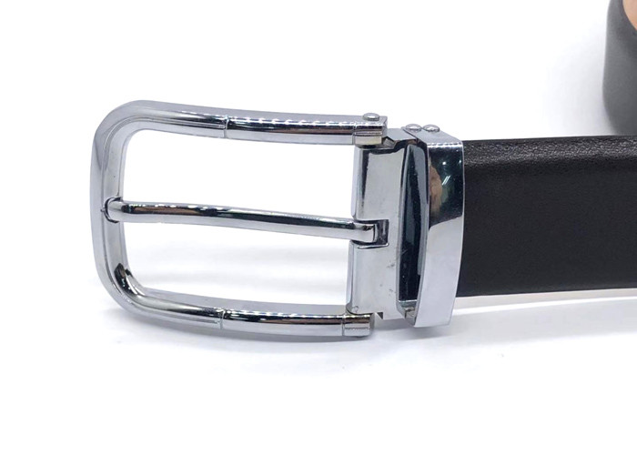 Coffee Color Mens Leather Dress Belt 1 3/8'' Size Adjustable Scratch Resistance