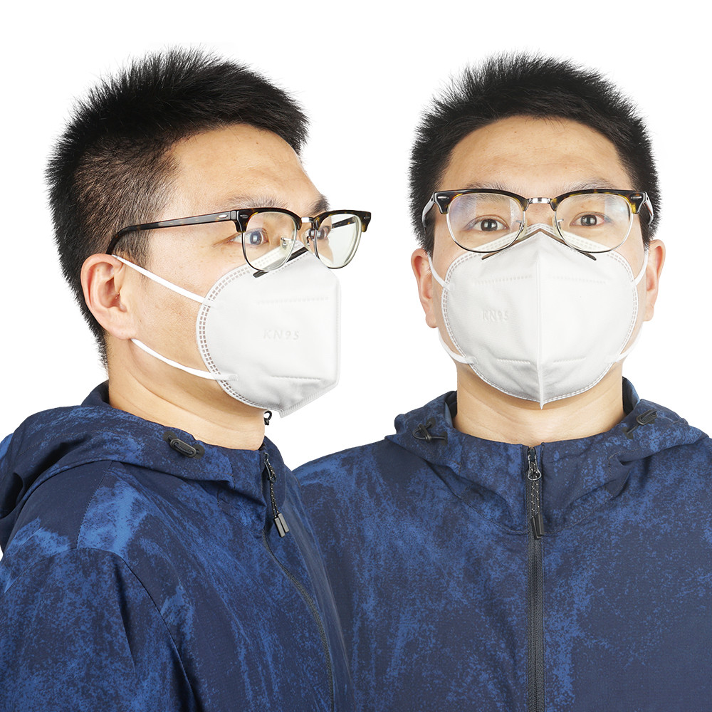 Foldable N95 Medical Masks Respirator / KN95 Anti Dust Safety Mouth Cover Mask