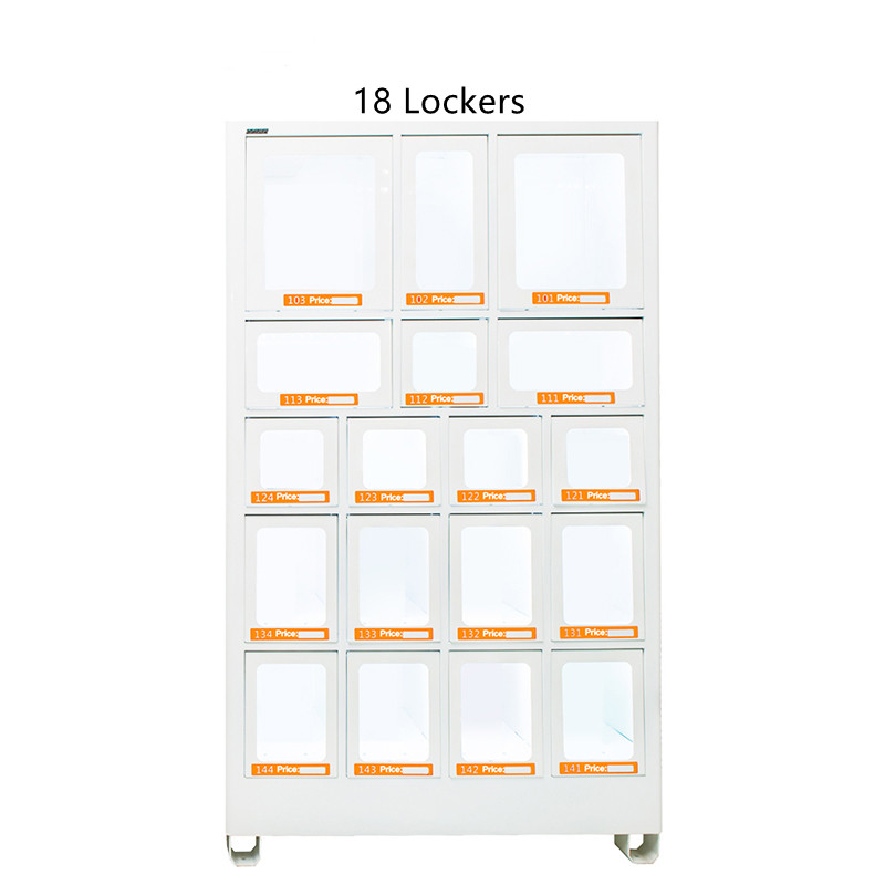 Touch Screen Smart Locker Vending Machine For Snacks Food Cans Toys Candle