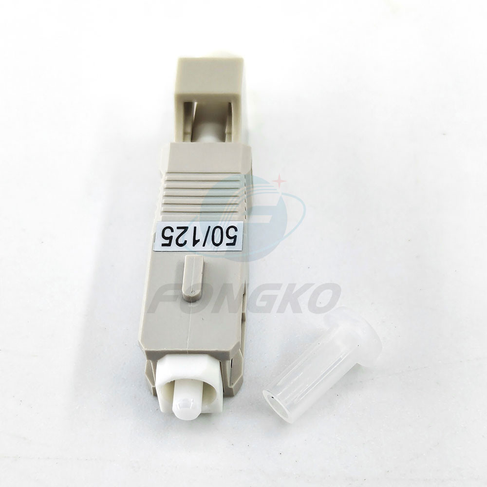 LC Female To SC Male Fiber Optical Adapter Hybrid Multimode 50/125 Convert
