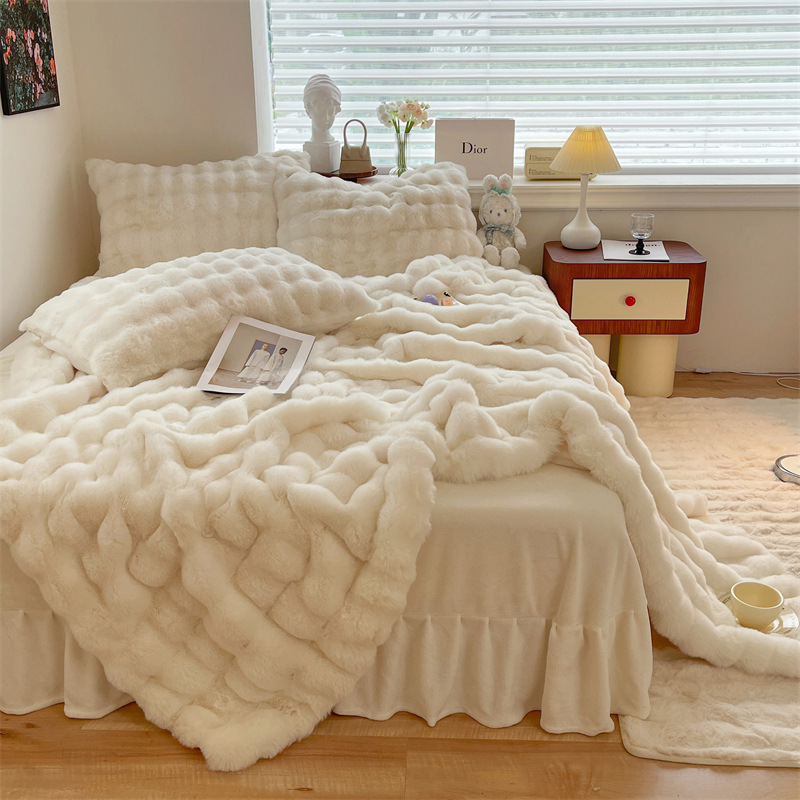 Autumn and Winter Thickened Warm Cover Nap Blanket 200x230cm for Relaxing Nights