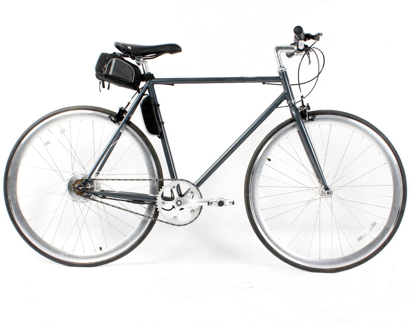 250W Rear Hub Motor Road Electric Bike 700C 36V 7Ah Lithium Battery For Adults