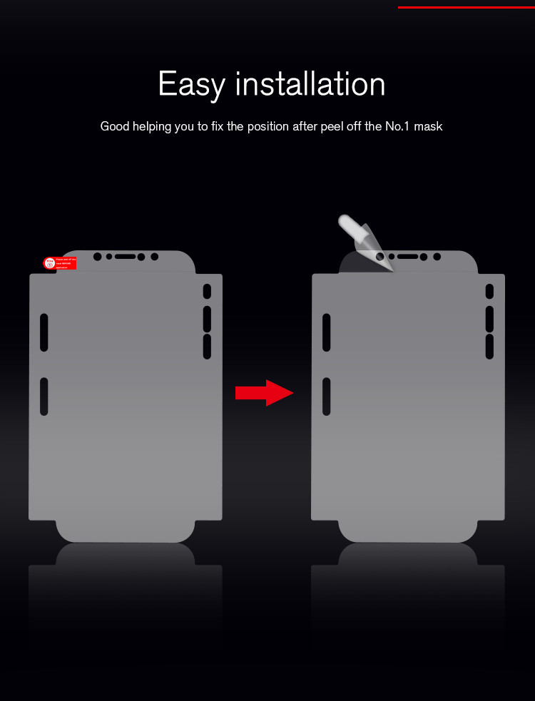 new full edge cover distributor self heal for Samsung S8+ screen protector film