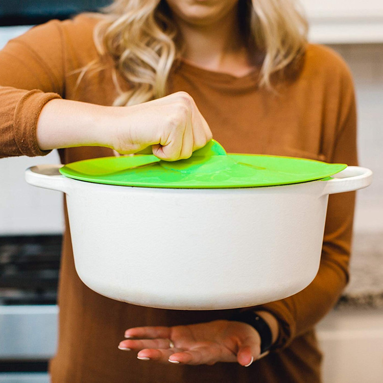 Silicone Lid Covers Silicone Kitchen Utensils For Pots Pans Cups Mugs Suction