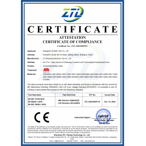 Shanghai HD ME Tech Co., Ltd. Certifications