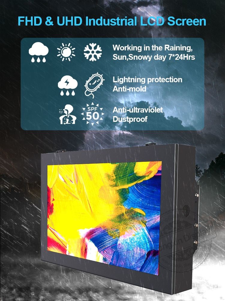 65inch Samsung Digital Signage Solutions 65" LCD TV Flat Screen Outdoor Waterproof LED Advertising TV