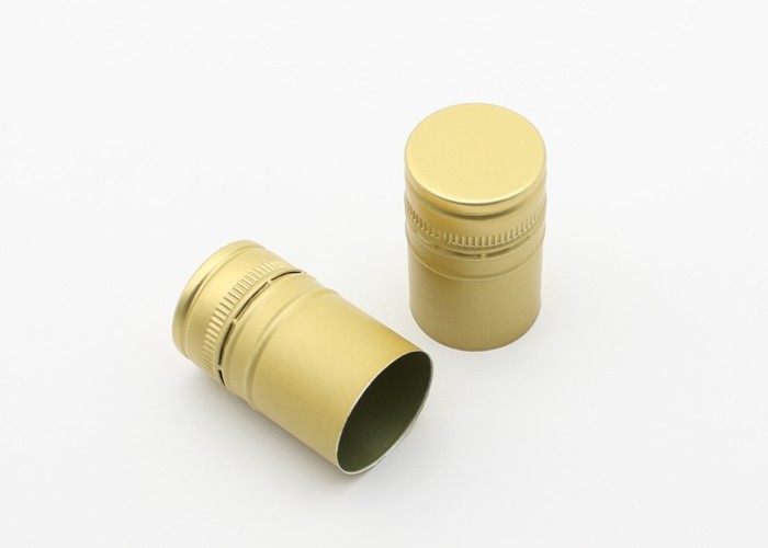 20mm 28mm Aluminium Pilfer Proof Caps , Aluminium Ropp Caps For Glass Bottle