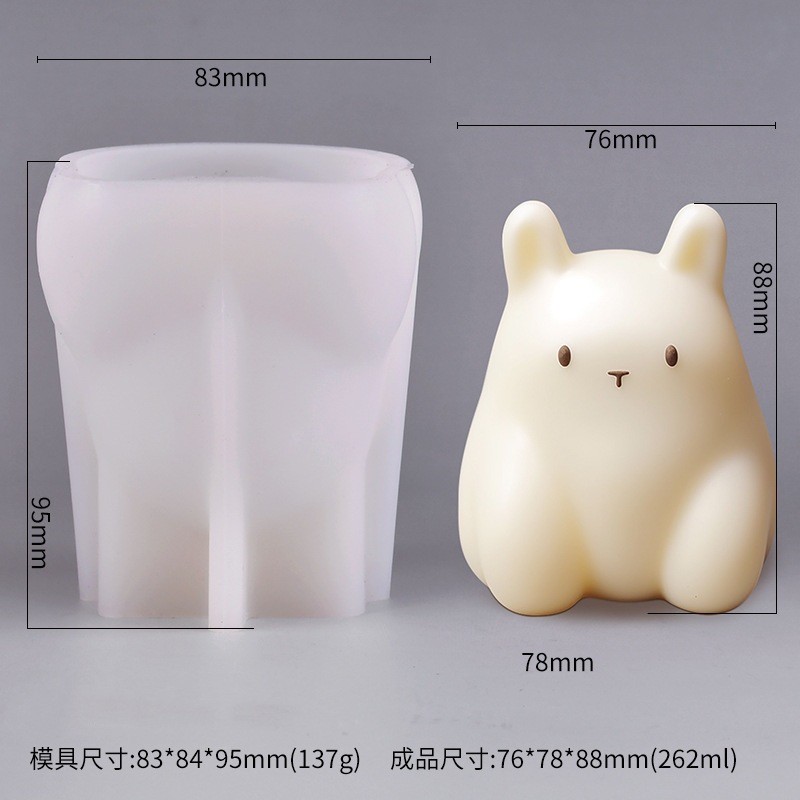 Customized DIY Silicone 3D Animal Candle Mould for Soap and Chocolate Christmas Gift