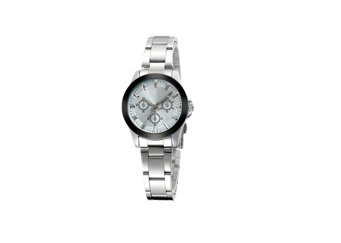 Silver Field Chronograph Watch , Timepieces Quartz Chronograph Watch 10ATM