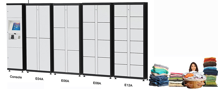 Self Service Intelligent Digital Laundry Locker with SMS Message Sending Indoor