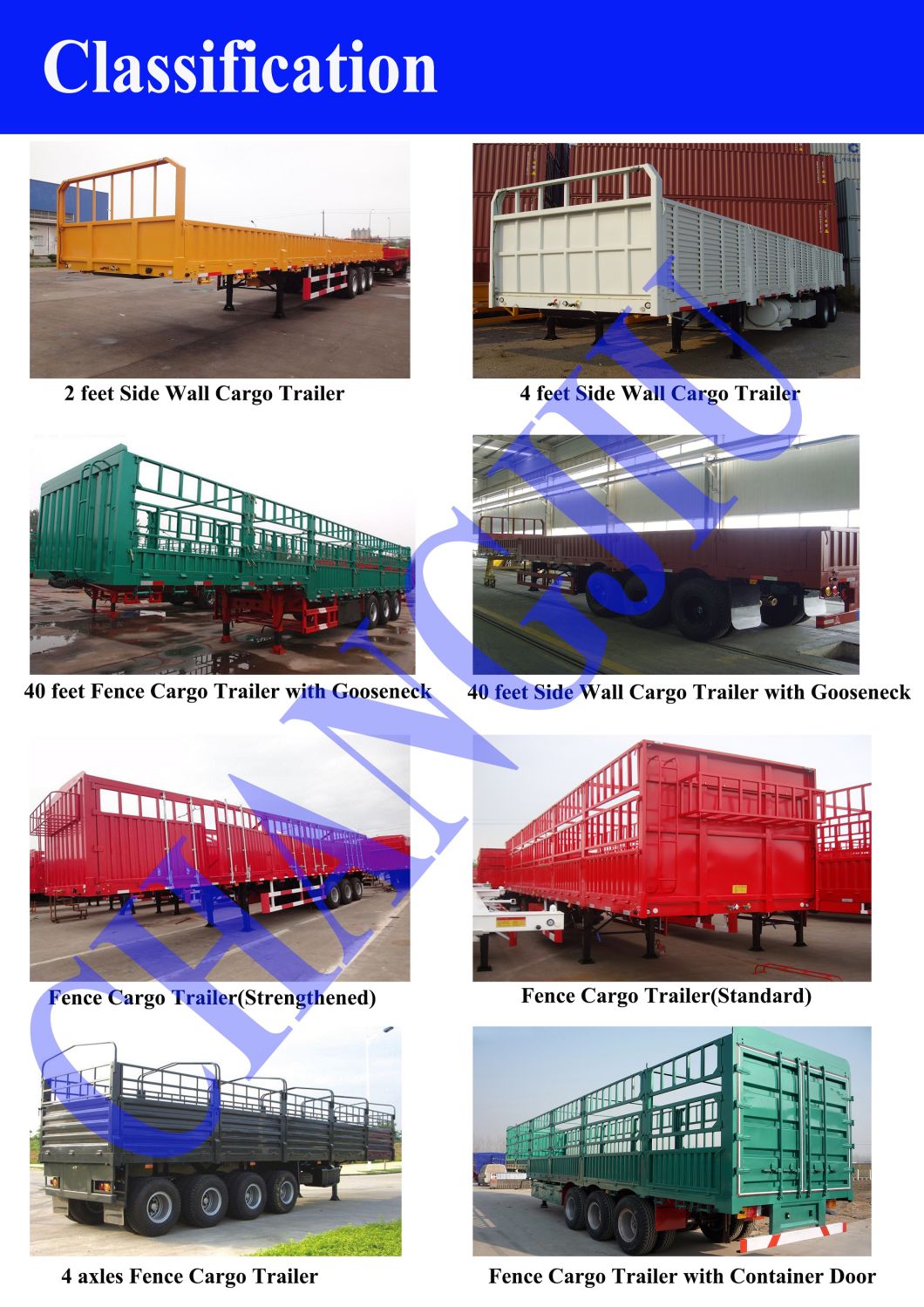 Quest 3 Axles Fence Trailer Flatbed Full Stake Trailer
