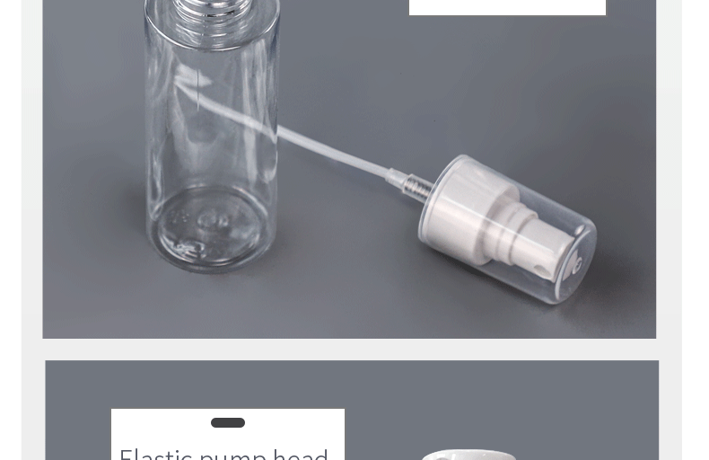 Transparent 18mm 100ML PET Spray Bottle With Nozzle 13g