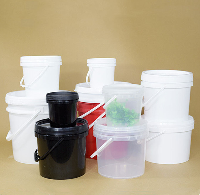 Eco-friendly Plastic Bucket With Handle for 1 Gallon Washing Powder Detergent Storage