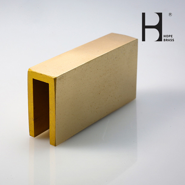 Copper Alloy Extruding Profiles Copper Zinc Brass Materials with Client Drawing Customized Shape And Size OEM ODM