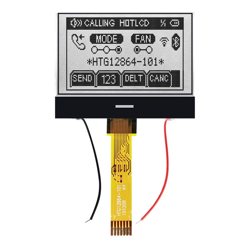 128X64 LCD COG Display , UC1601S Graphic LCD Module HTG12864-101