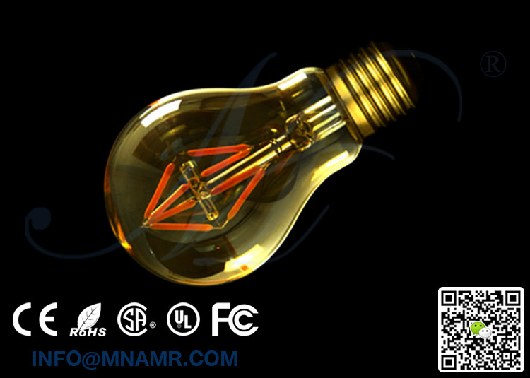 4 Watts A19 LED Light Bulbs Edison Warm White Stark White Cold White Omni-Directional 25W Incandescent Equal