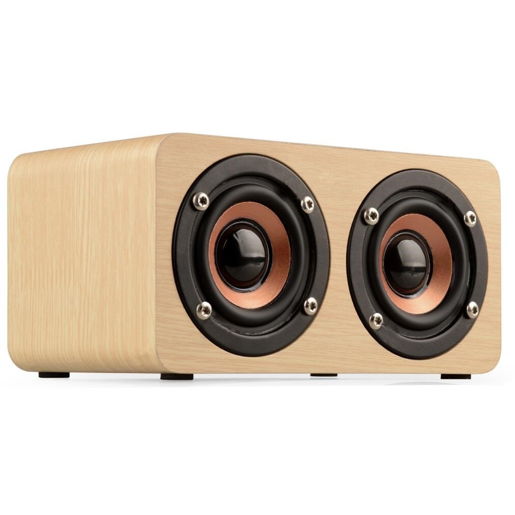 Retro Wood Bluetooth Speaker Wireless Speaker Support AUX TF Card for Smartphone