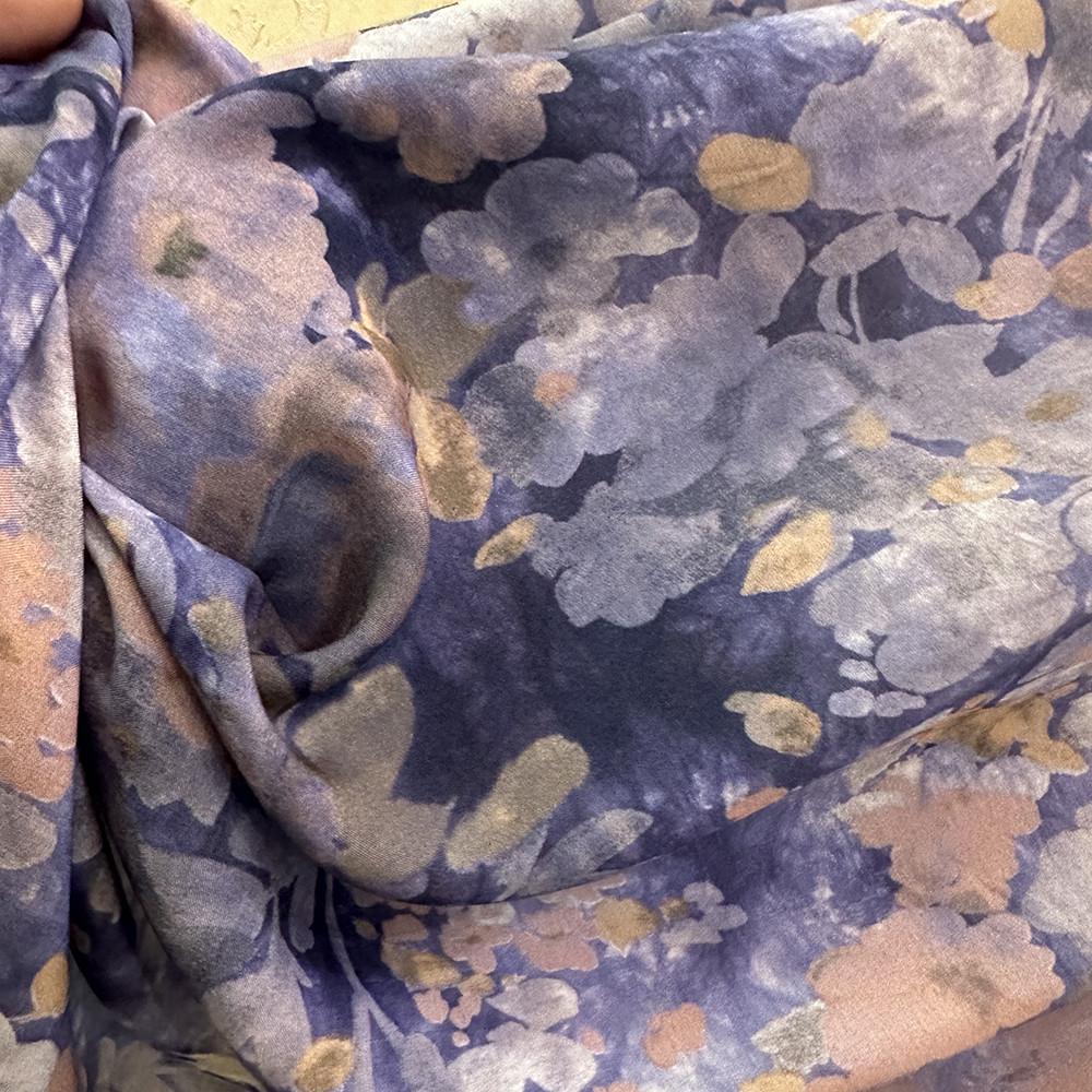Custom Viscose Printed Tela Chalis Fabrics Spun Rayon Poplin Print Telas Rayon 100% Viscose Rayon Fabric For Dress