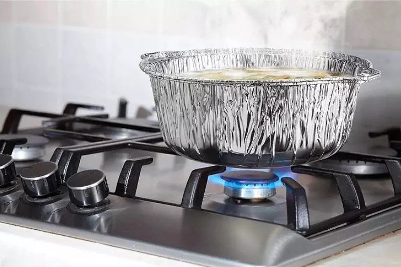 5300ml Disposable Cooking Pie Pot Large Aluminum Foil Pot Round Baking Container For Hot Pot