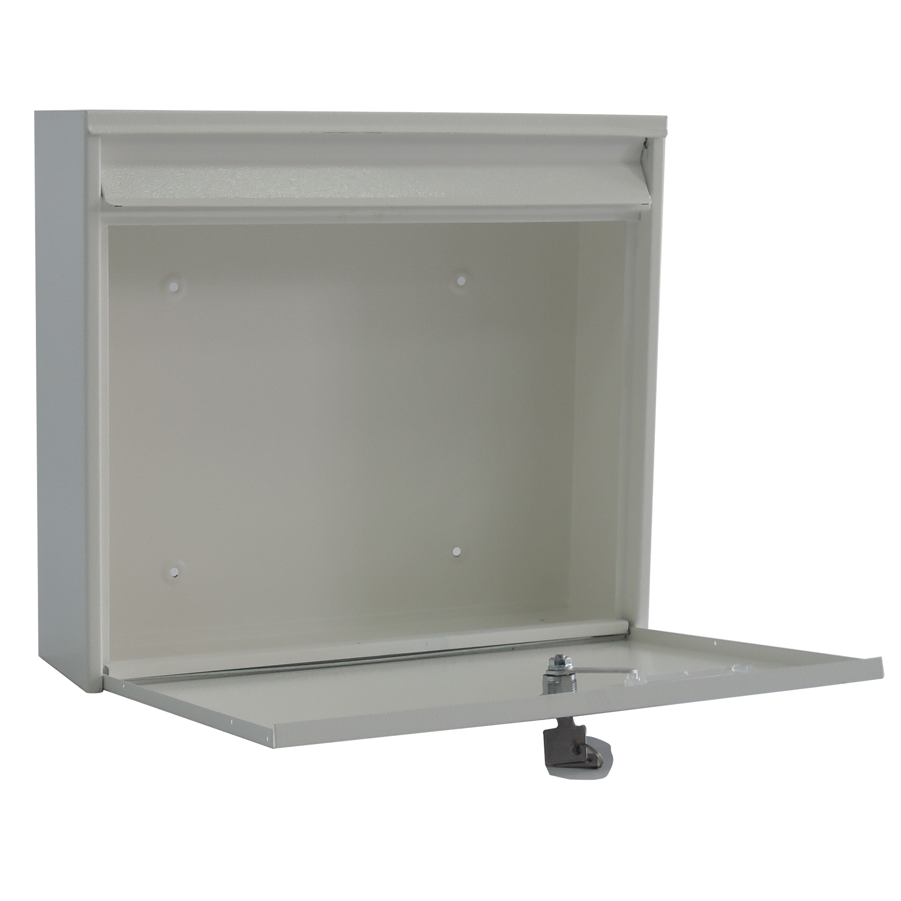 Solid Post Mount Mailbox High Strength Compact Size 36.2x10x32.2cm