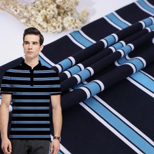Buy cheap 100% Cotton Single Jersey Fabric Yarn Dyed 175gsm For Business Attire product