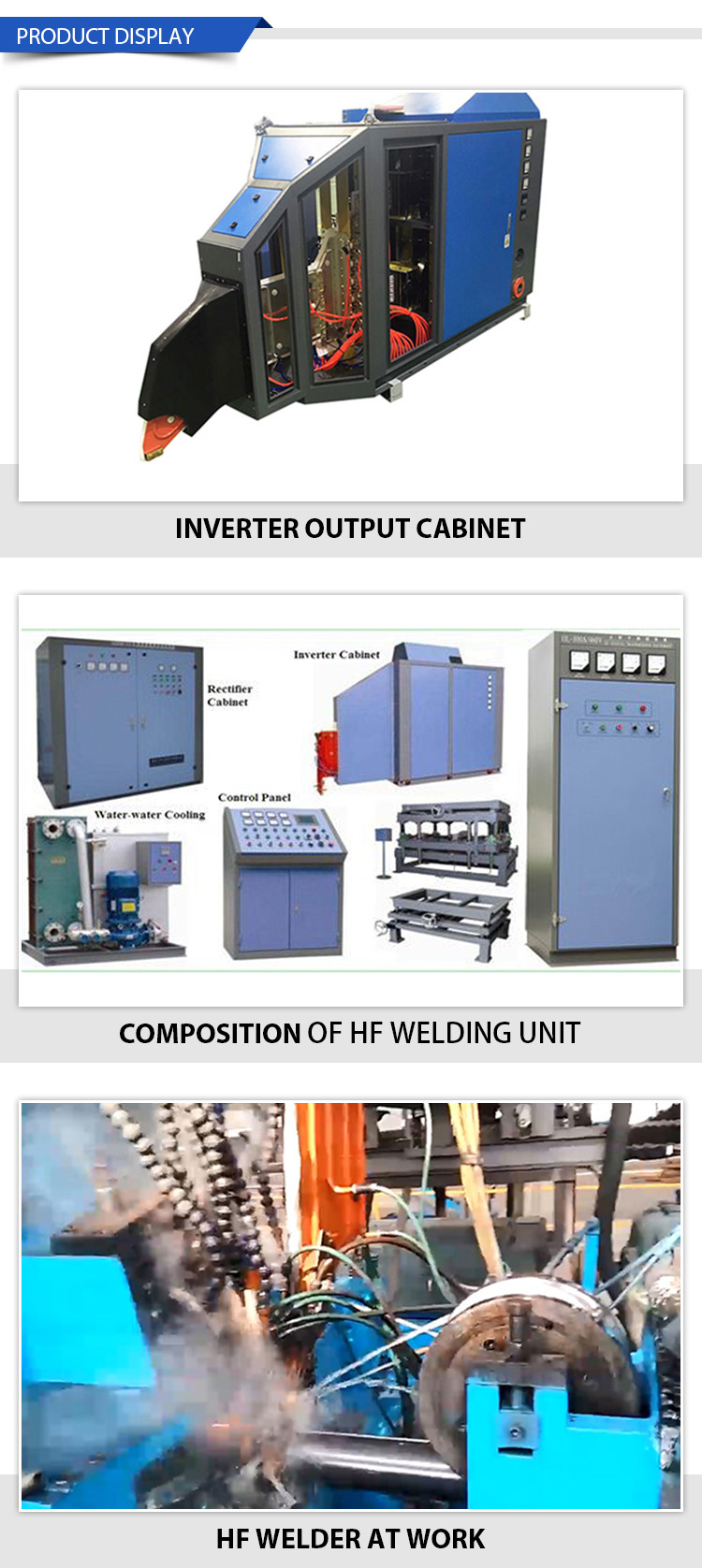 600KW 200-300kHz Solid State High Frequency Welder Computer Control