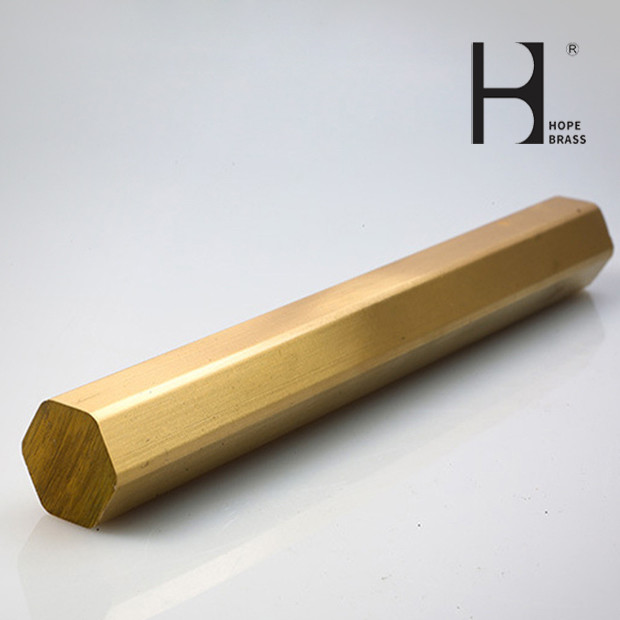 Aging Resistant Brass Rods 2kg/M Brass Hex Bars Long Using Life