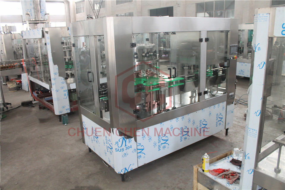 Ss Beer Bottle Filling Machine / Juice Canning Aluminum / Pet Can Filling Machine
