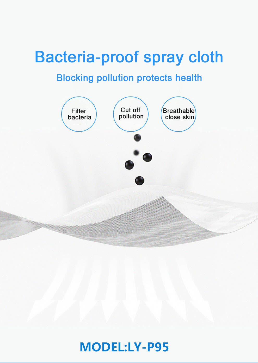 Single Use Antibacterial Face Mask 3 Layers Civil Antiviral Face Mask With Filter