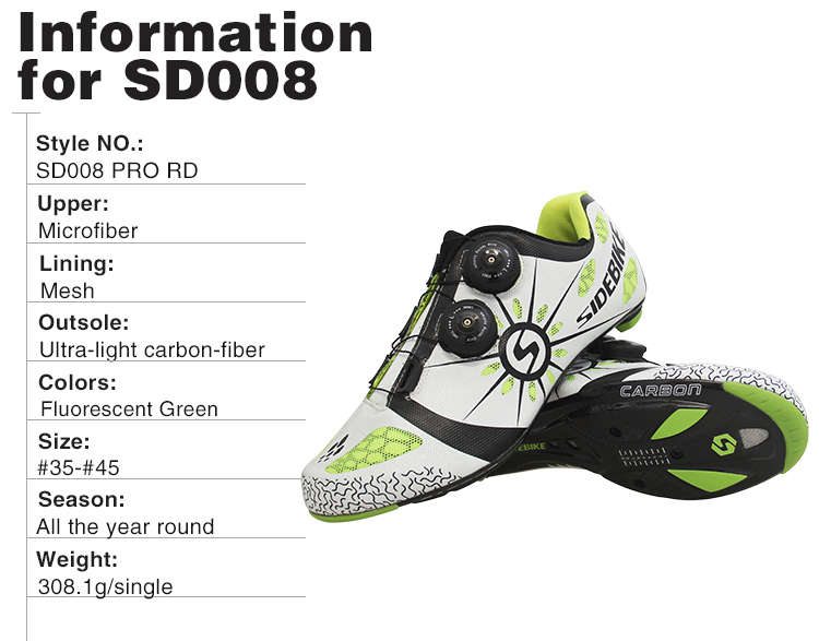 Atop Doa Dials Adjustable Carbon Fiber Cycling Shoes / Breathable Bike Bicycle Shoes